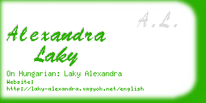 alexandra laky business card